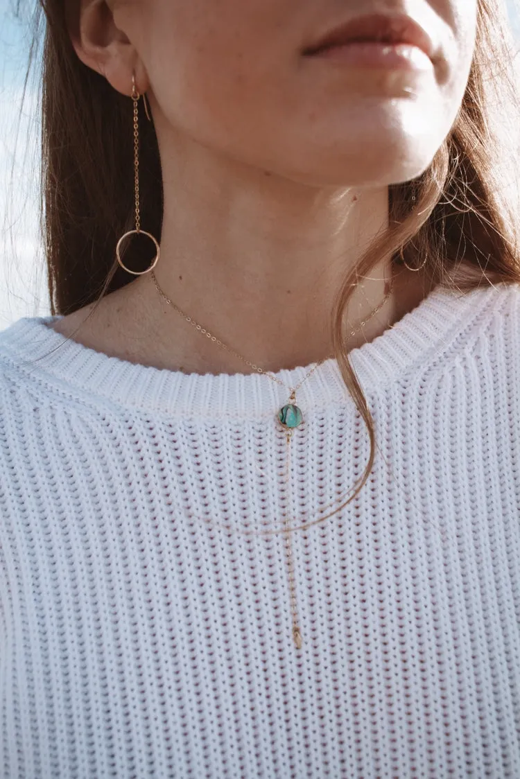 Dainty Abalone Choker To Lariat Toasted Jewelry