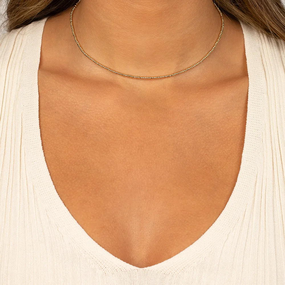 Dainty Beaded Chain Choker