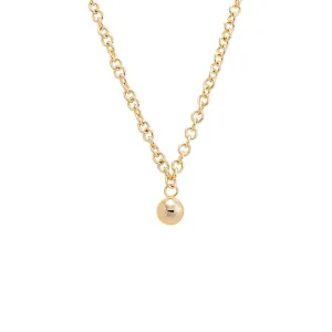 Dangling Ball Rounded Chain Necklace