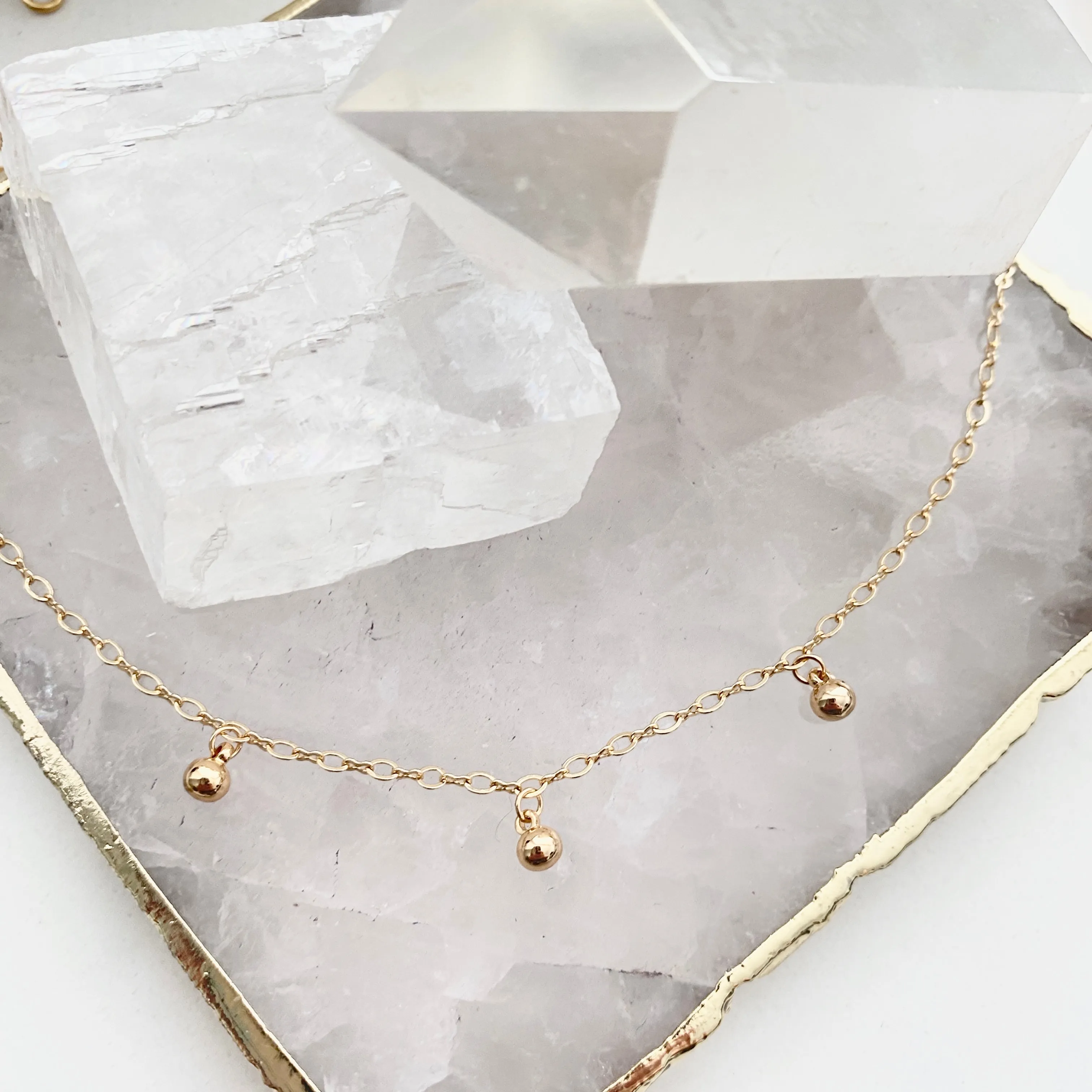 Dangly Ball Layering Necklace