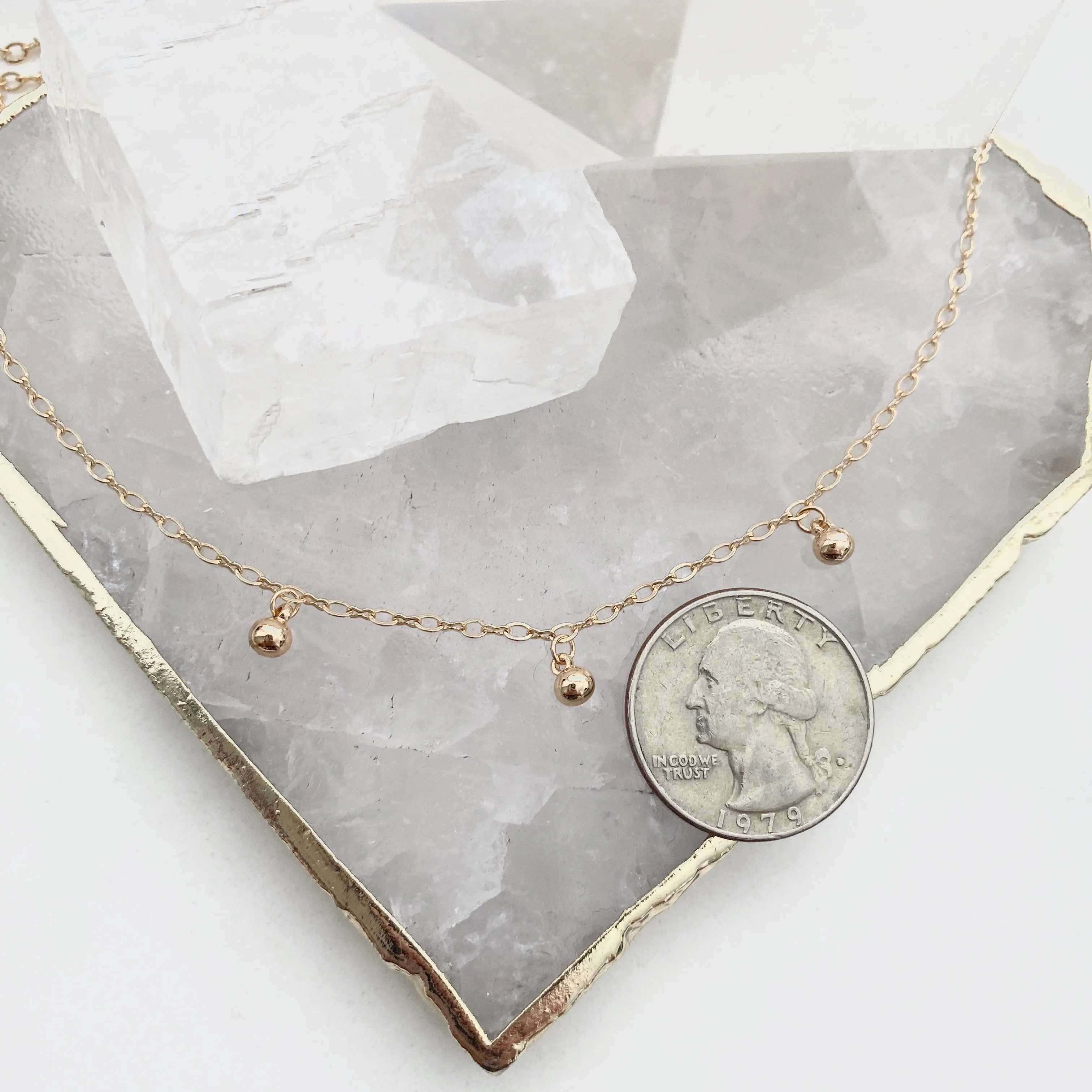 Dangly Ball Layering Necklace