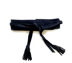 Dasha Goatskin Suede Leather Belt