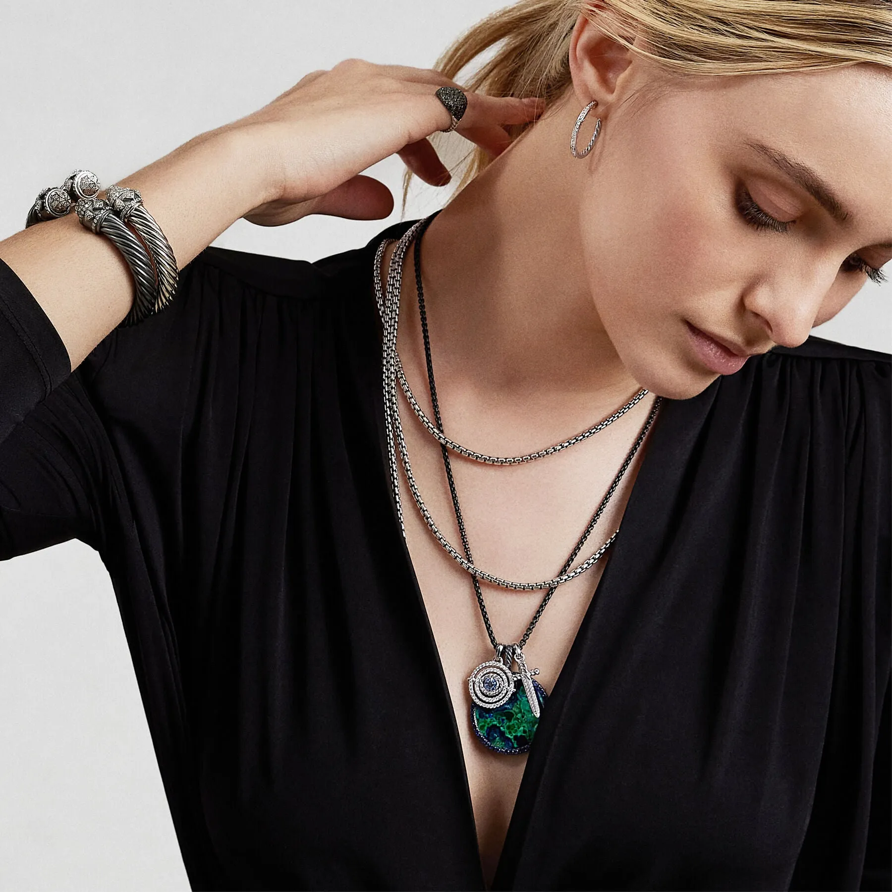 David Yurman   Necklaces & Pendant in Silver and 14-Karat Yellow Gold