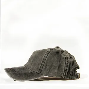 DENIM Baseball Ponytail Hat - Black