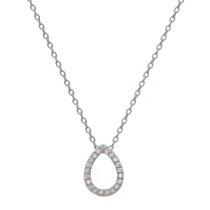 DEWDROP NECKLACE, SILVER