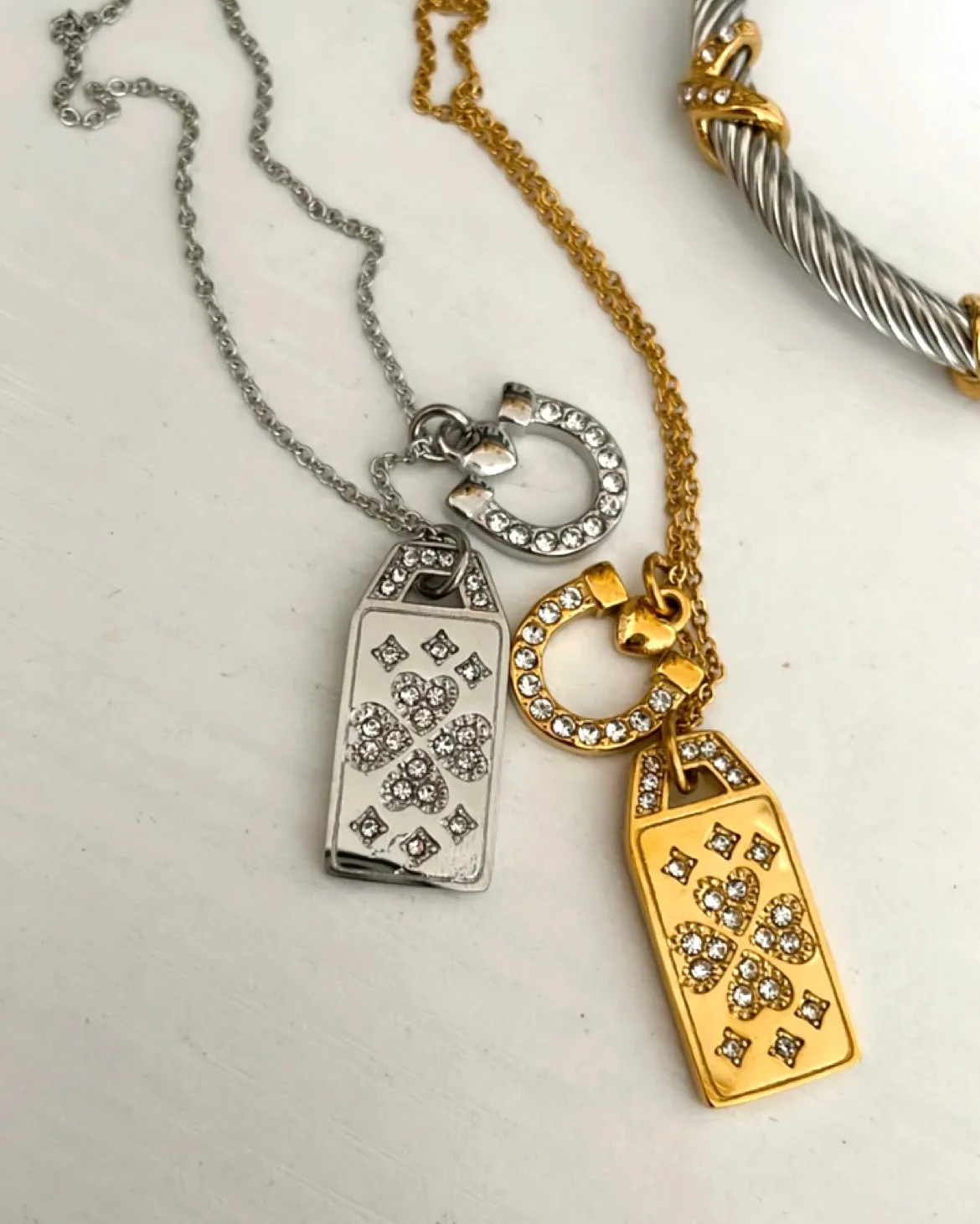 Diamond Charm Necklaces