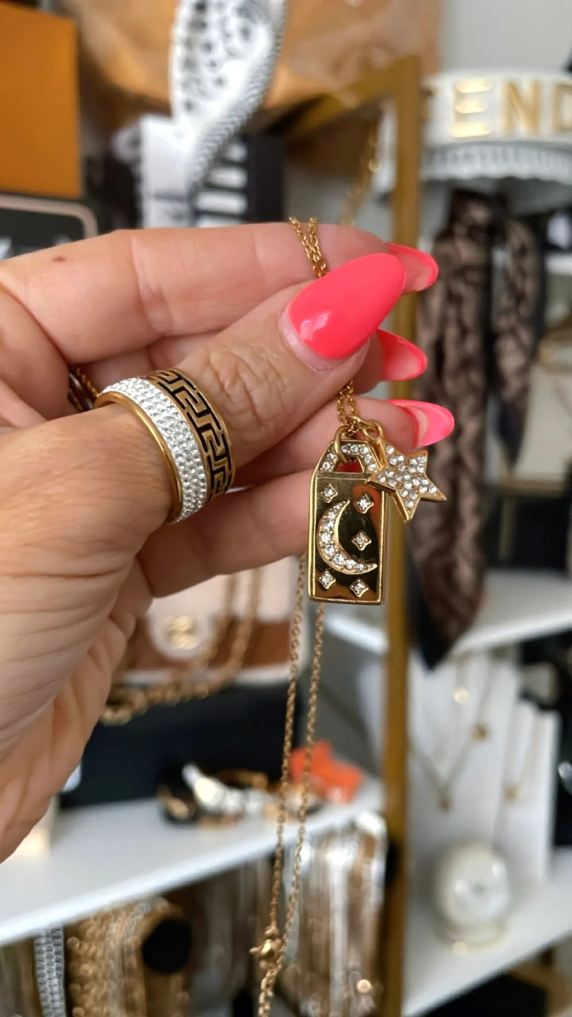Diamond Charm Necklaces