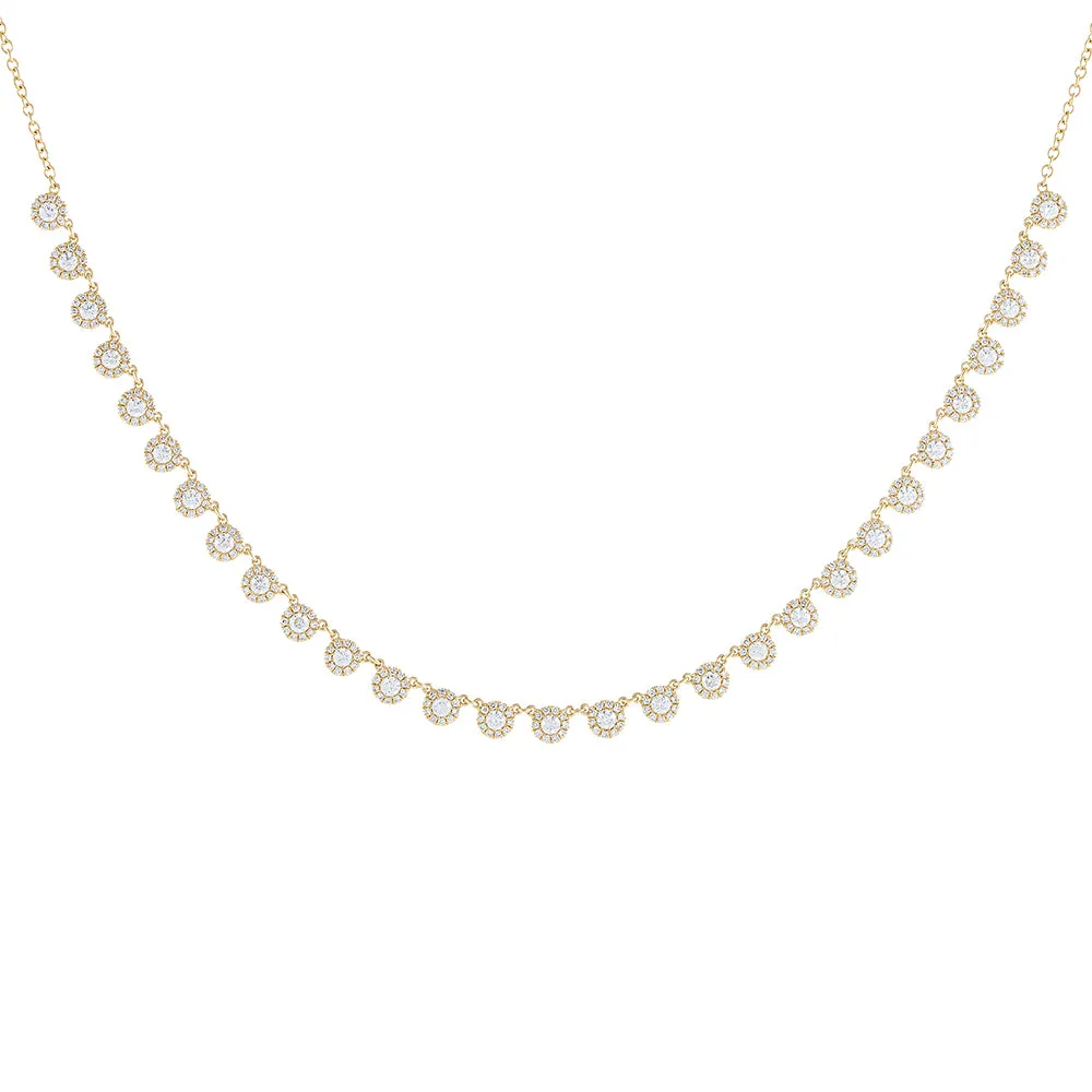 Diamond Multi Disc Choker 14K
