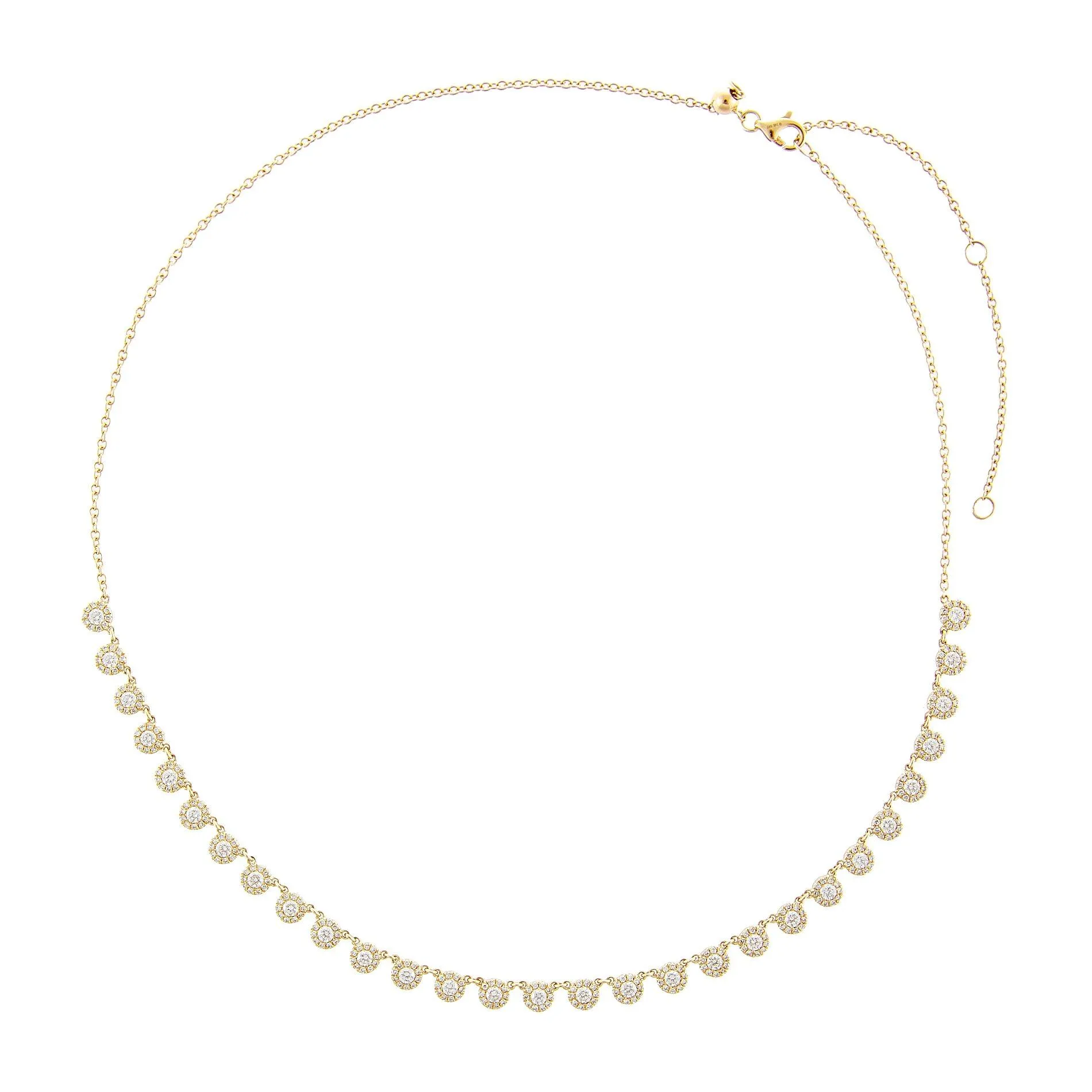 Diamond Multi Disc Choker 14K