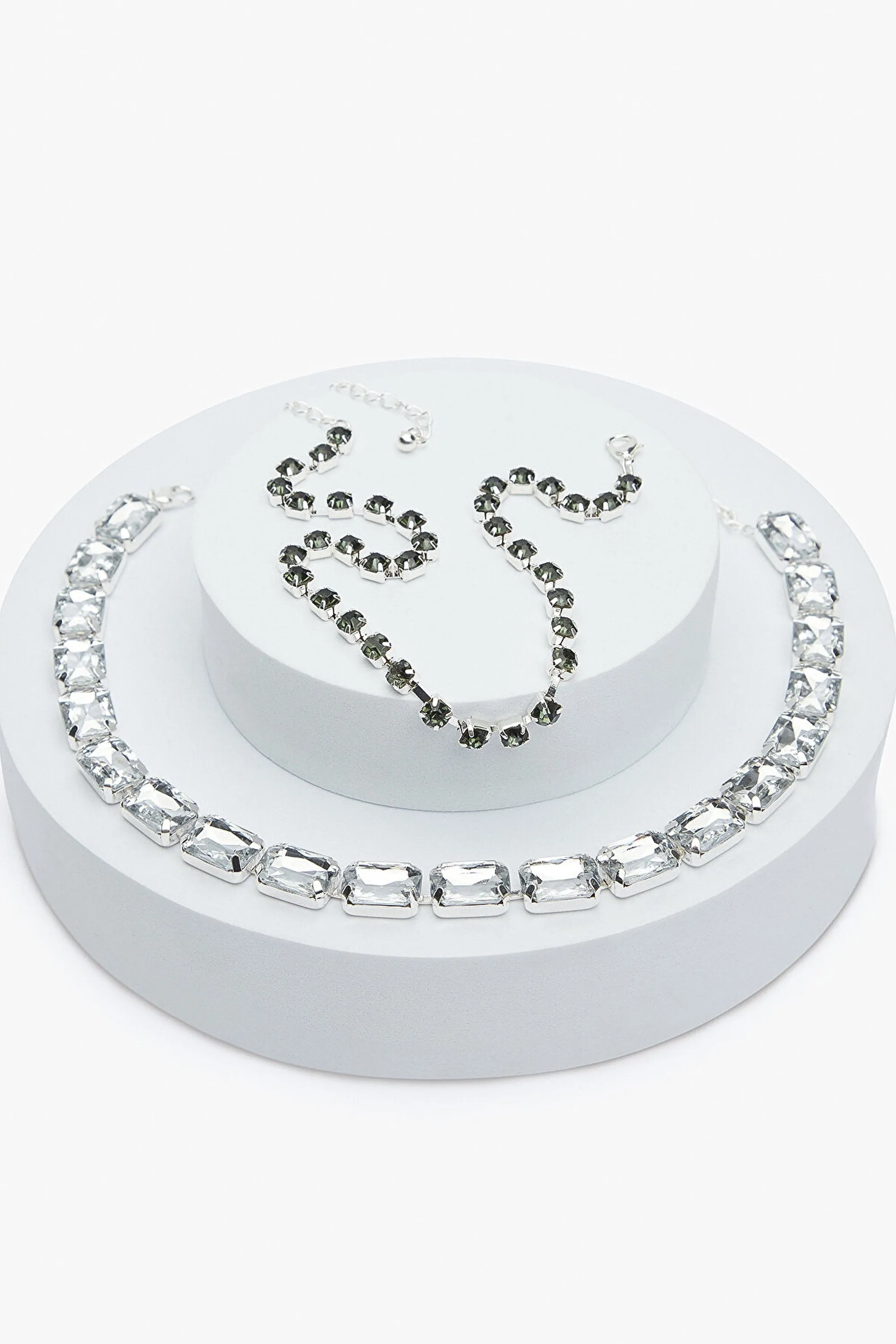 Diamond Silver Necklace