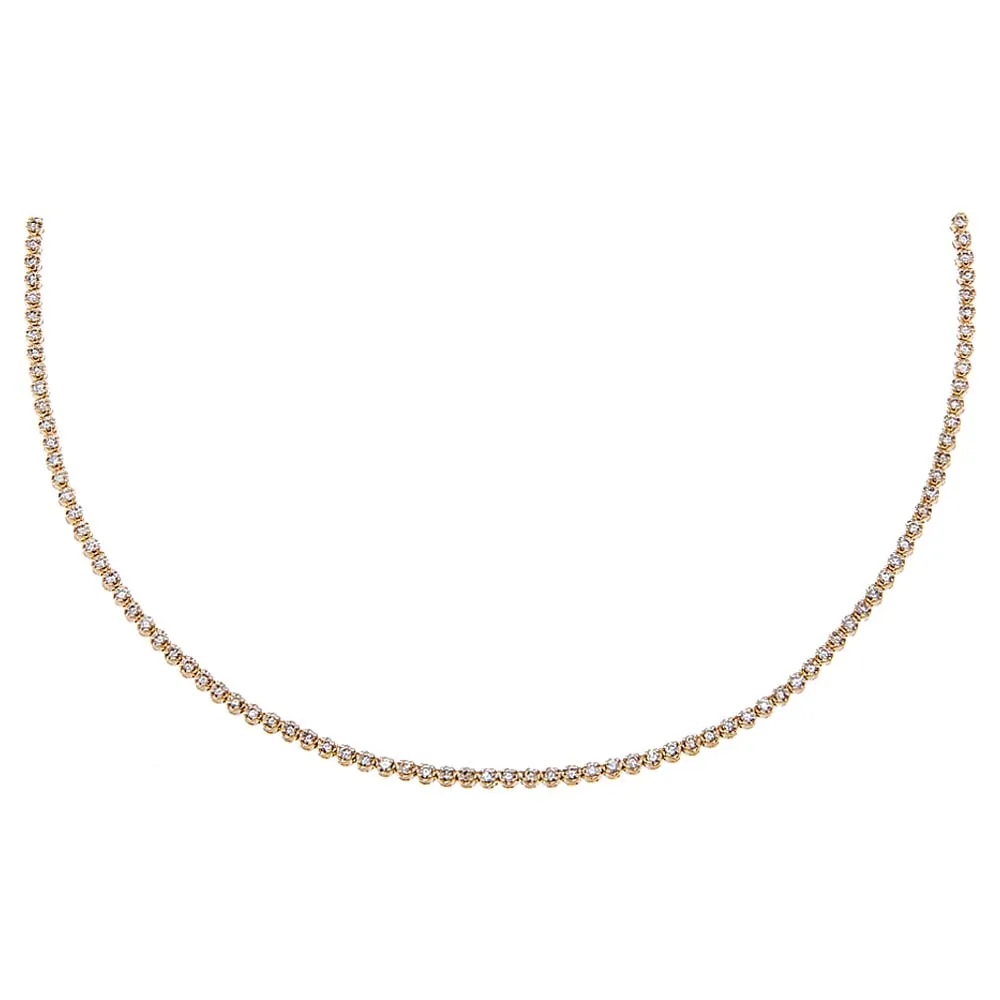 Diamond Tennis Choker 14K