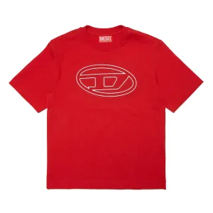 Diesel Red Oval Logo T-Shirt