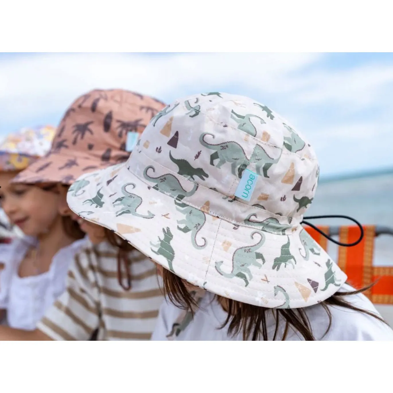 Dino Delight Wide Brim Bucket Hat