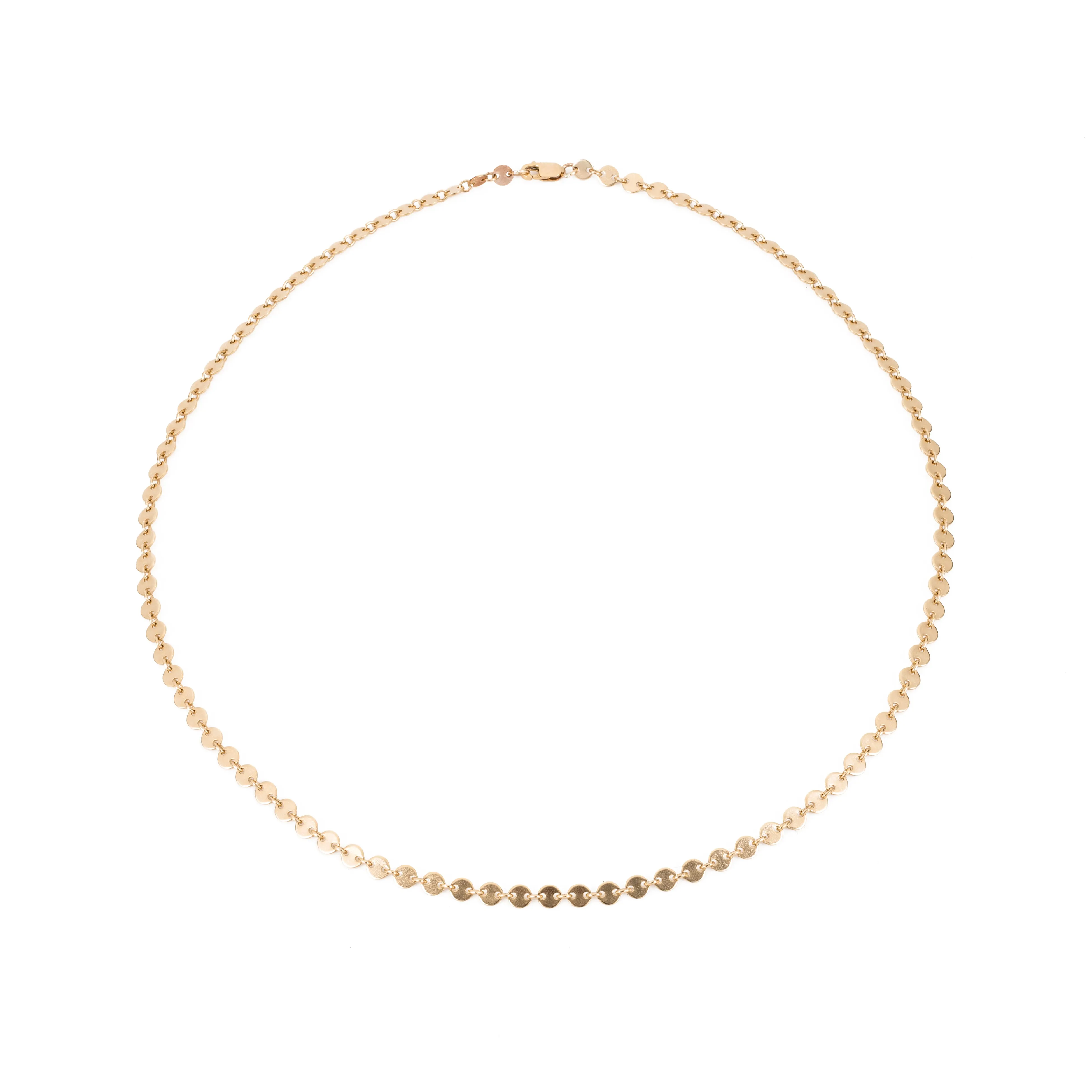 Disc Chain Choker - 14K Gold Filled