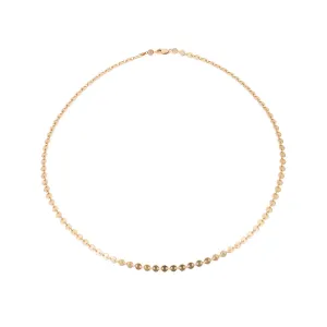 Disc Chain Choker - 14K Gold Filled