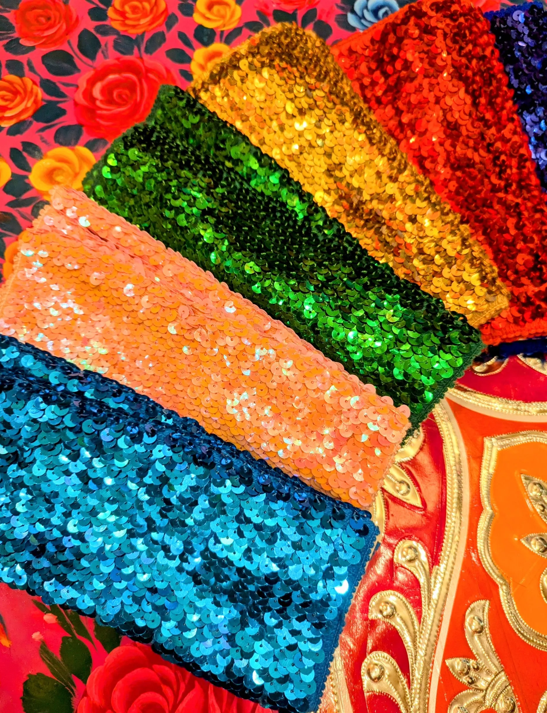 Disco sequin cuffs