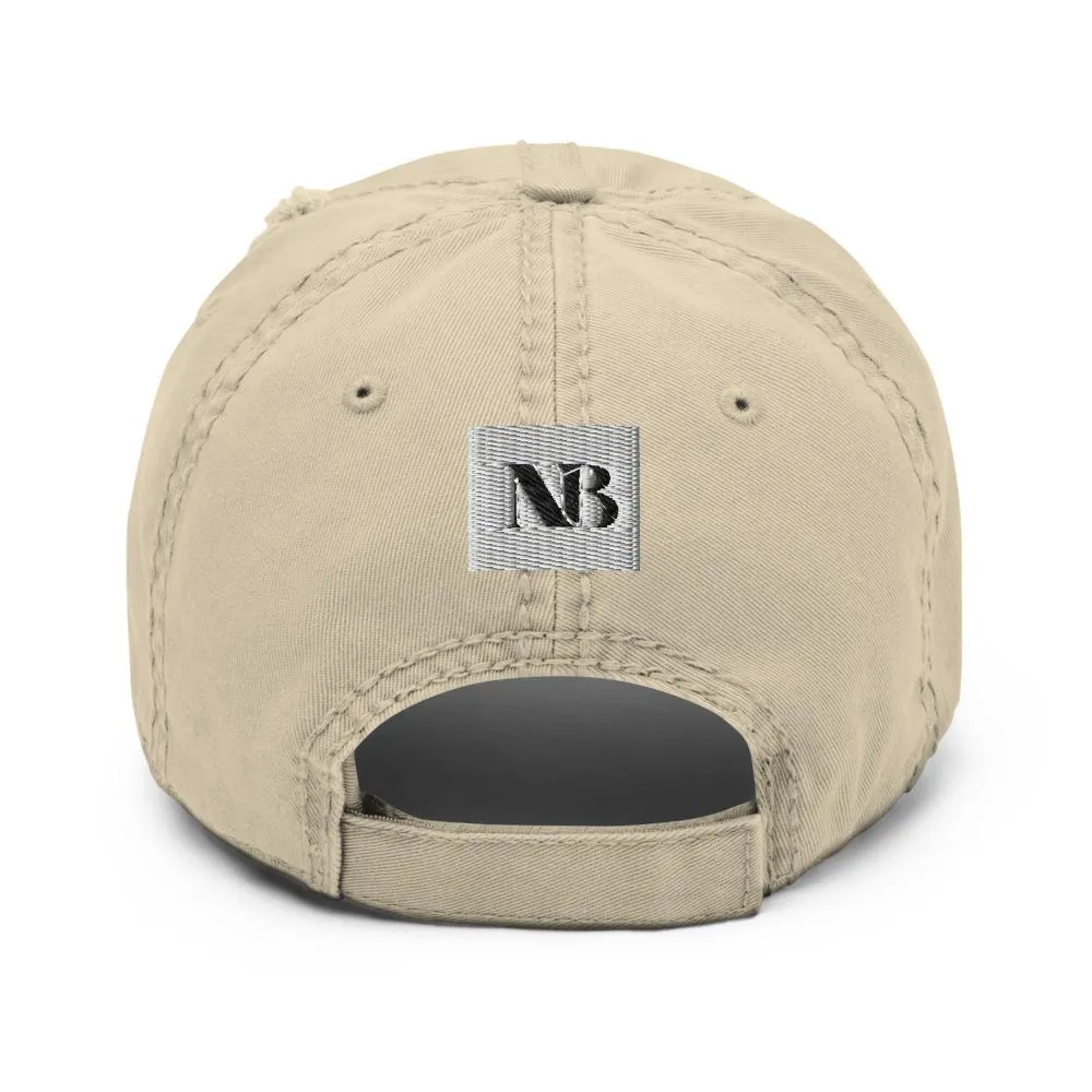 Distressed Dad Hat-B.A.E.