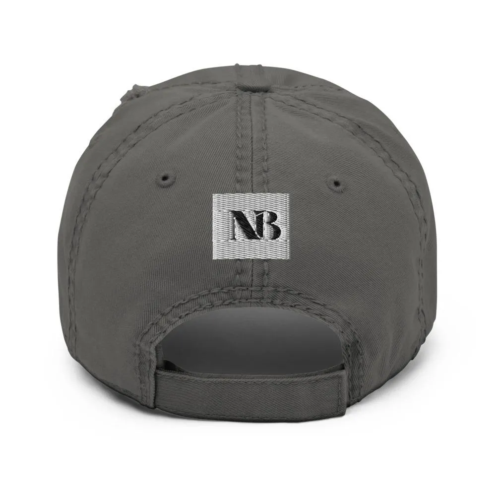 Distressed Dad Hat-B.A.E.