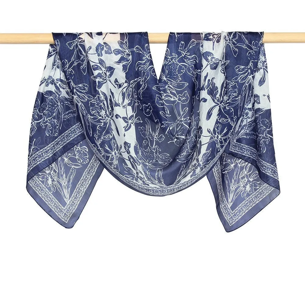 Dlux Toscana Silk Border Scarf 93405