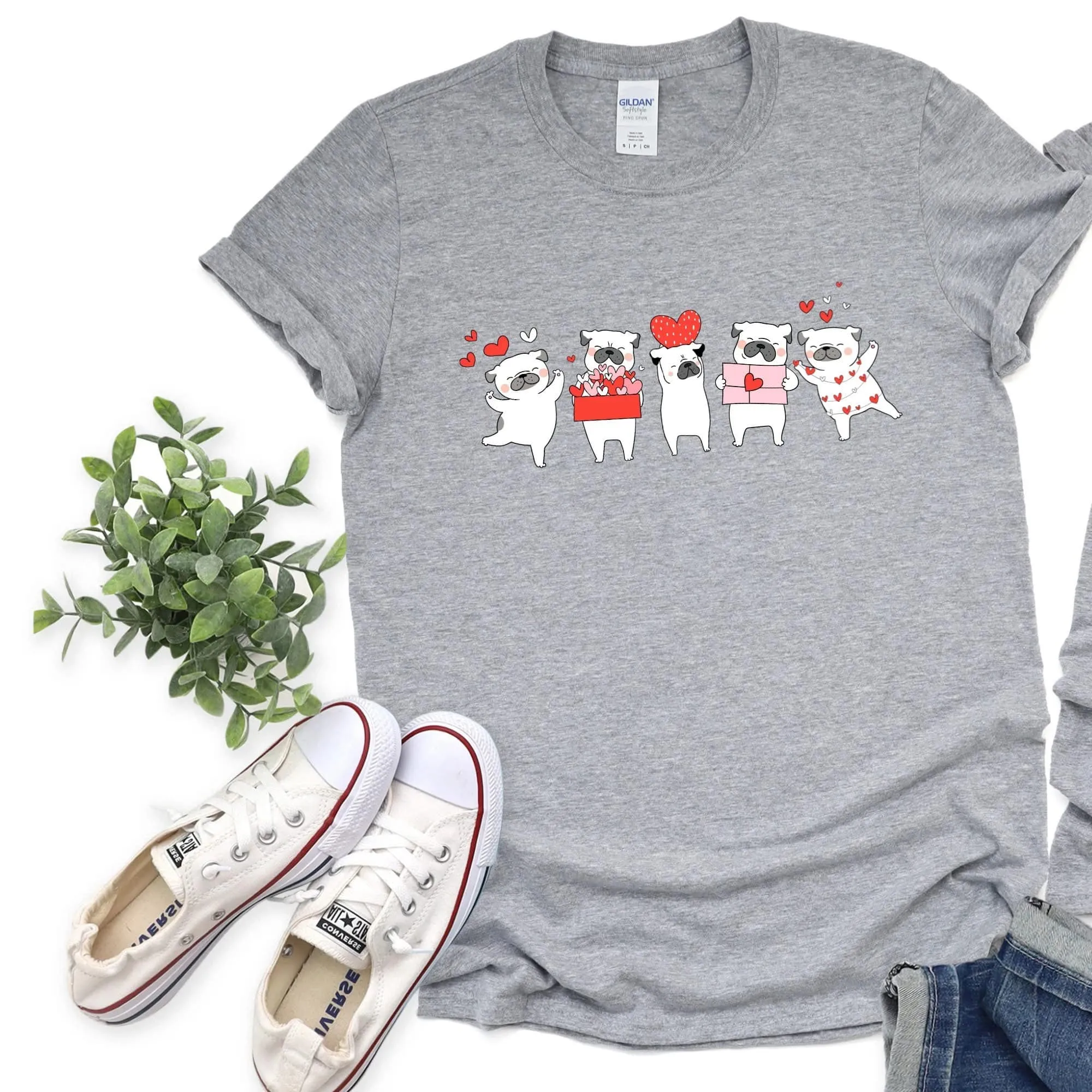 Dog Hearts Graphic Tee