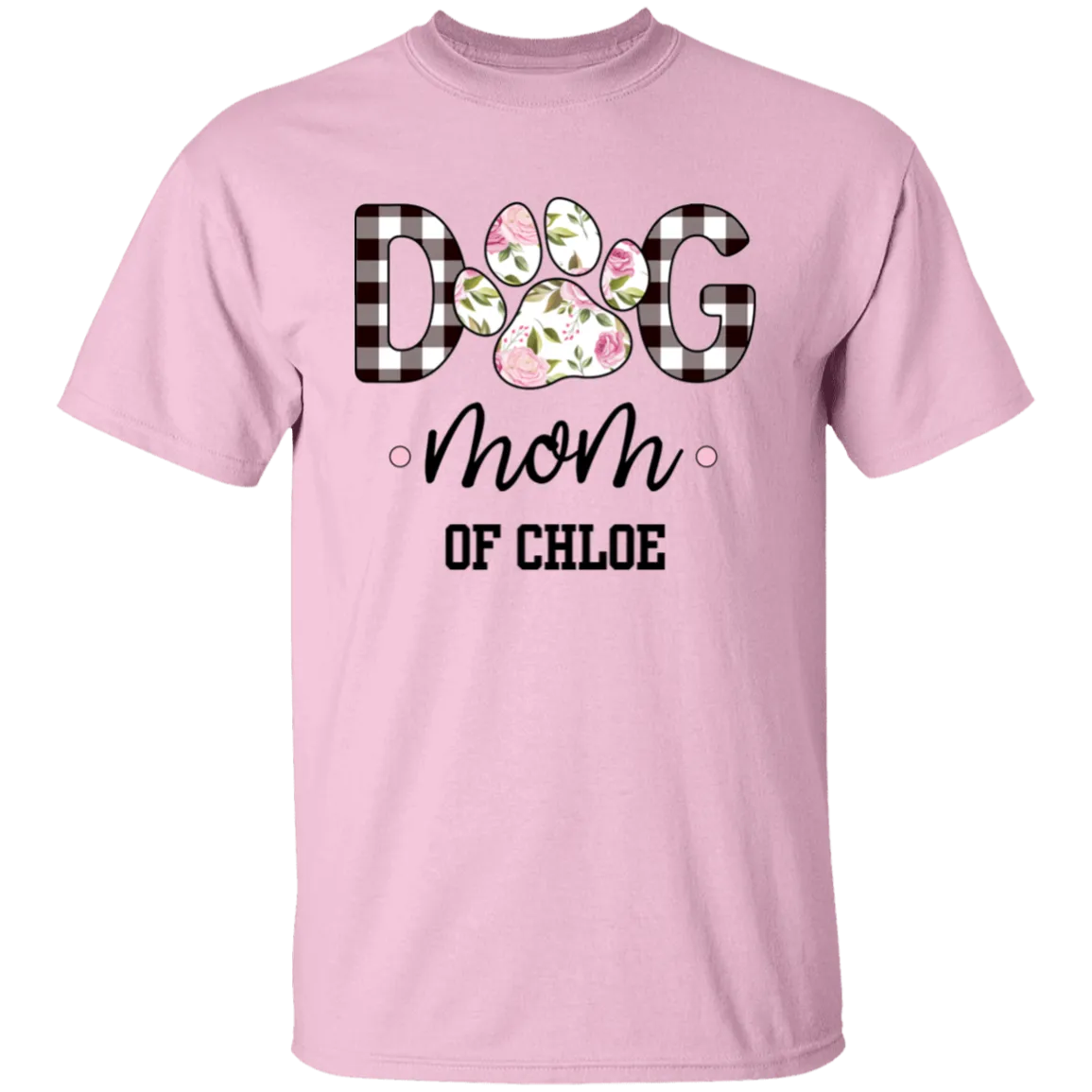 Dog Mom Personalized T-Shirt