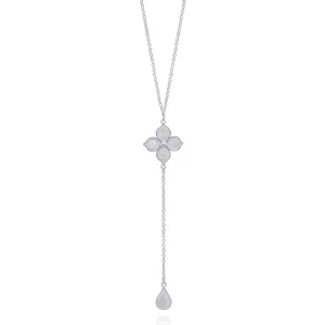 DOGWOOD SILVER LONG NECKLACE FILIGREE