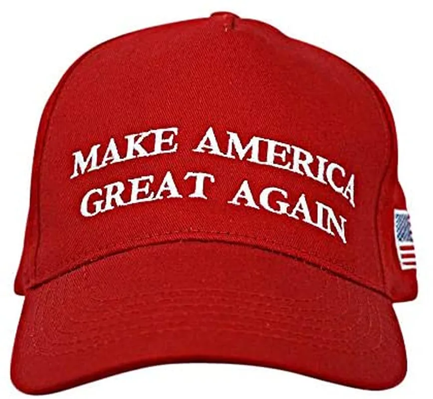 Donald Trump  Make America Great  Adjustable Baseball Hat with USA Flag