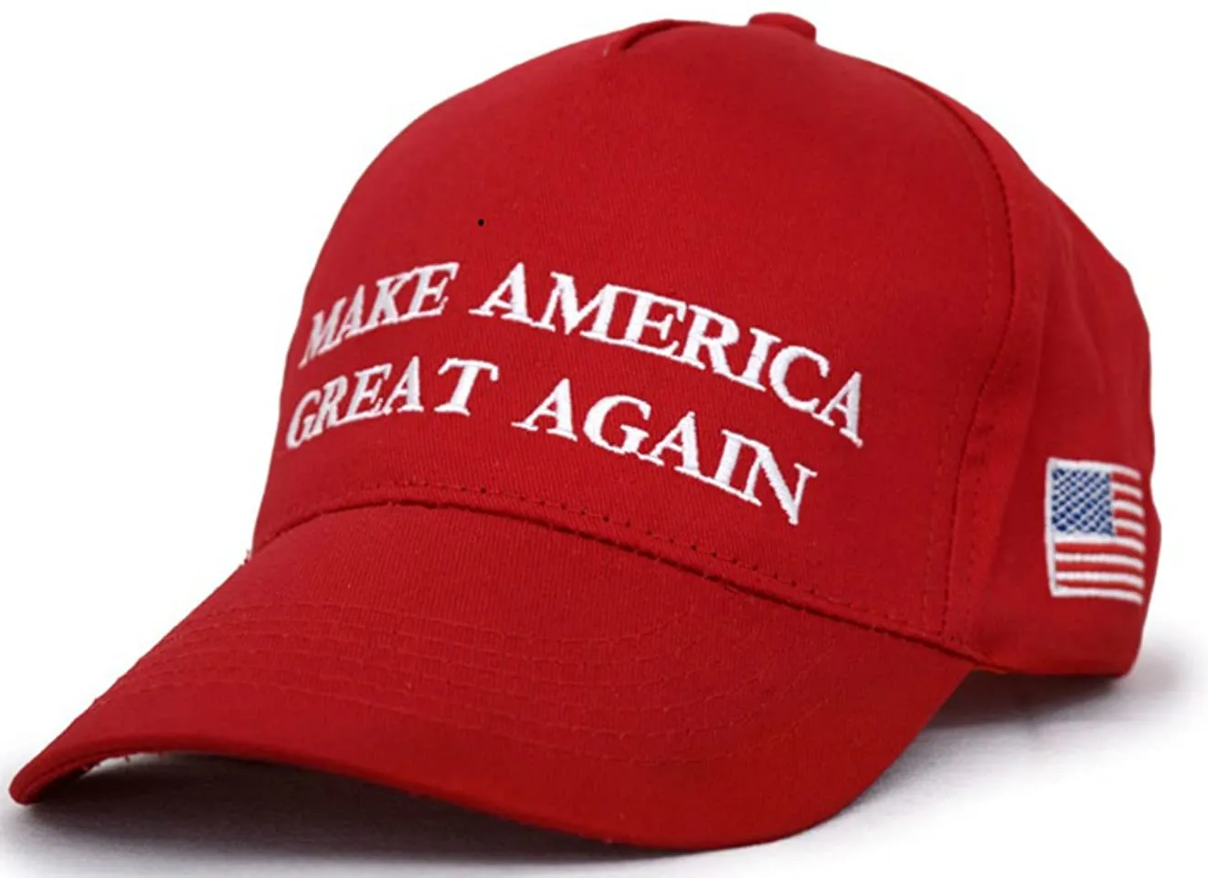 Donald Trump  Make America Great  Adjustable Baseball Hat with USA Flag