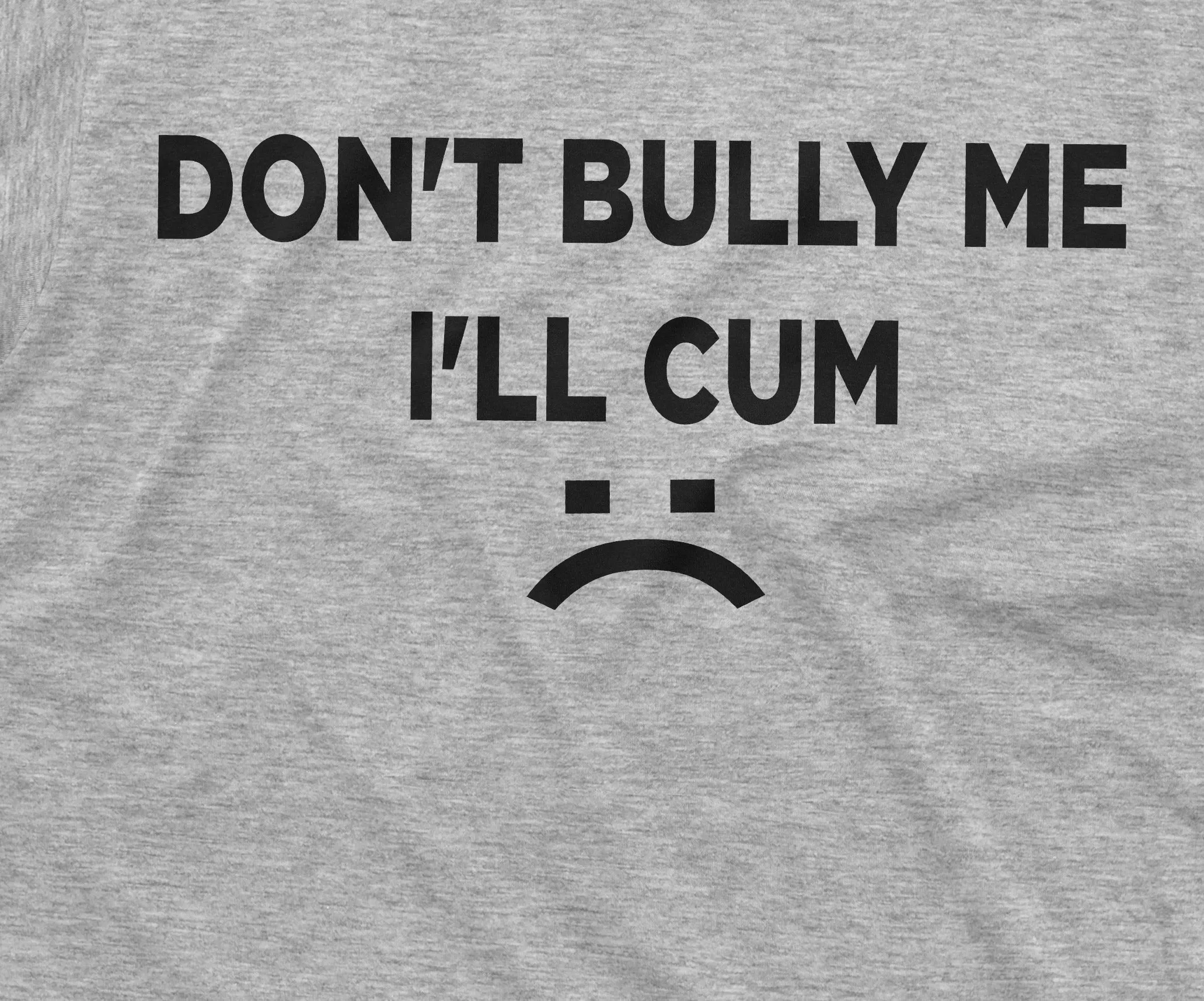 Don't Bully Me I'll Cum Funny offensive Shirt Humorous Saying Tee Sarcastic T-Shirt