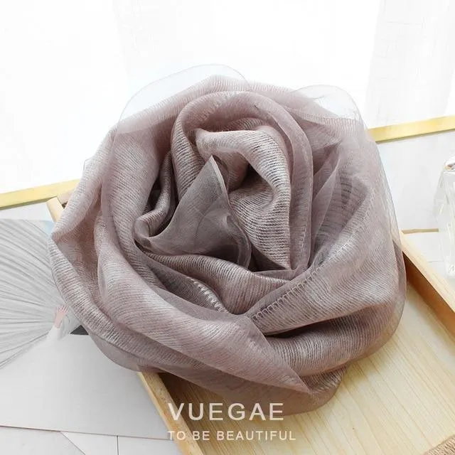 Dotted Silk Wool Scarf