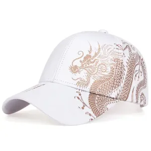 Dragon Baseball Cap (#hat020White)