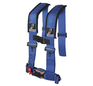 DragonFire H-Style 4-Point 3" Buckle Harness for Side by Side UTV by DragonFire 14-0043 (Blue)