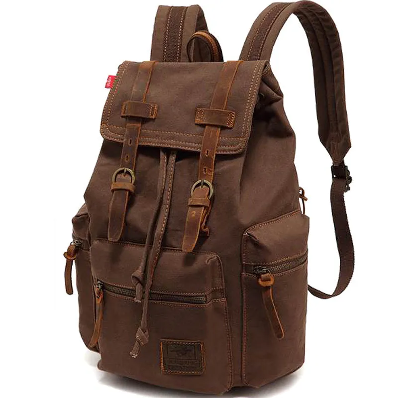 Drawstring Canvas Backpack for Students 36-55L