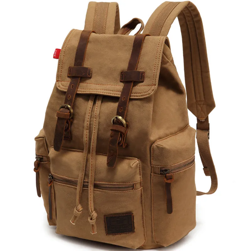 Drawstring Canvas Backpack for Students 36-55L