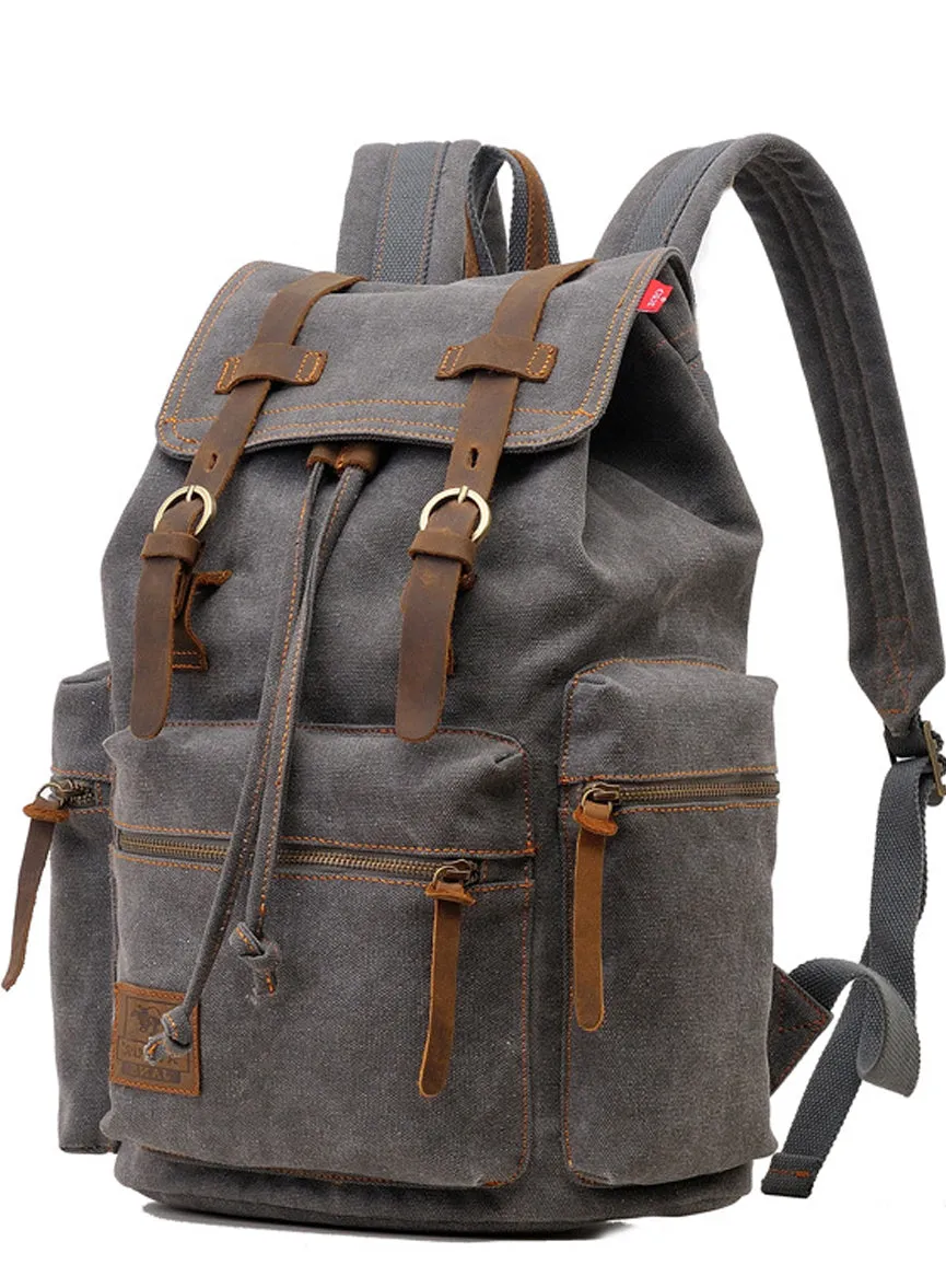 Drawstring Canvas Backpack for Students 36-55L