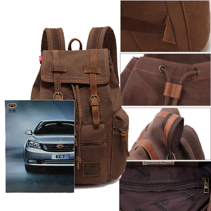 Drawstring Canvas Backpack for Students 36-55L