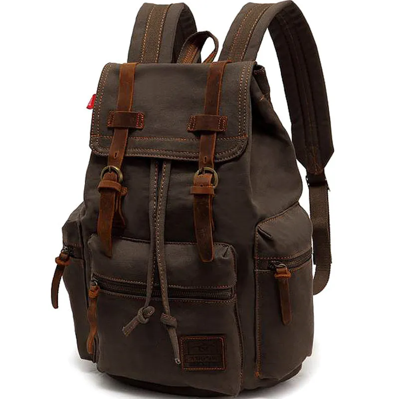 Drawstring Canvas Backpack for Students 36-55L