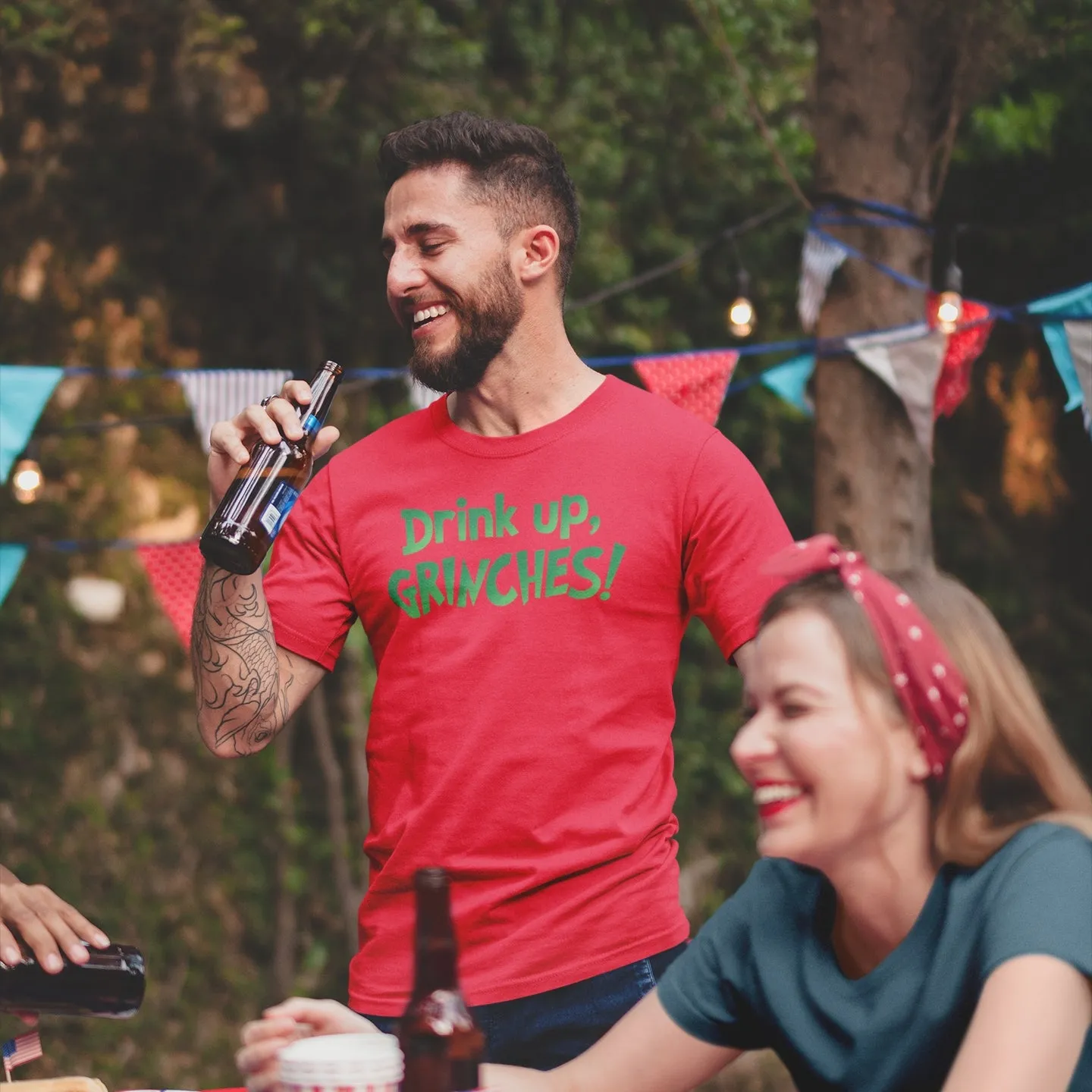 Drink Up Grinches Men's/Unisex T-Shirt