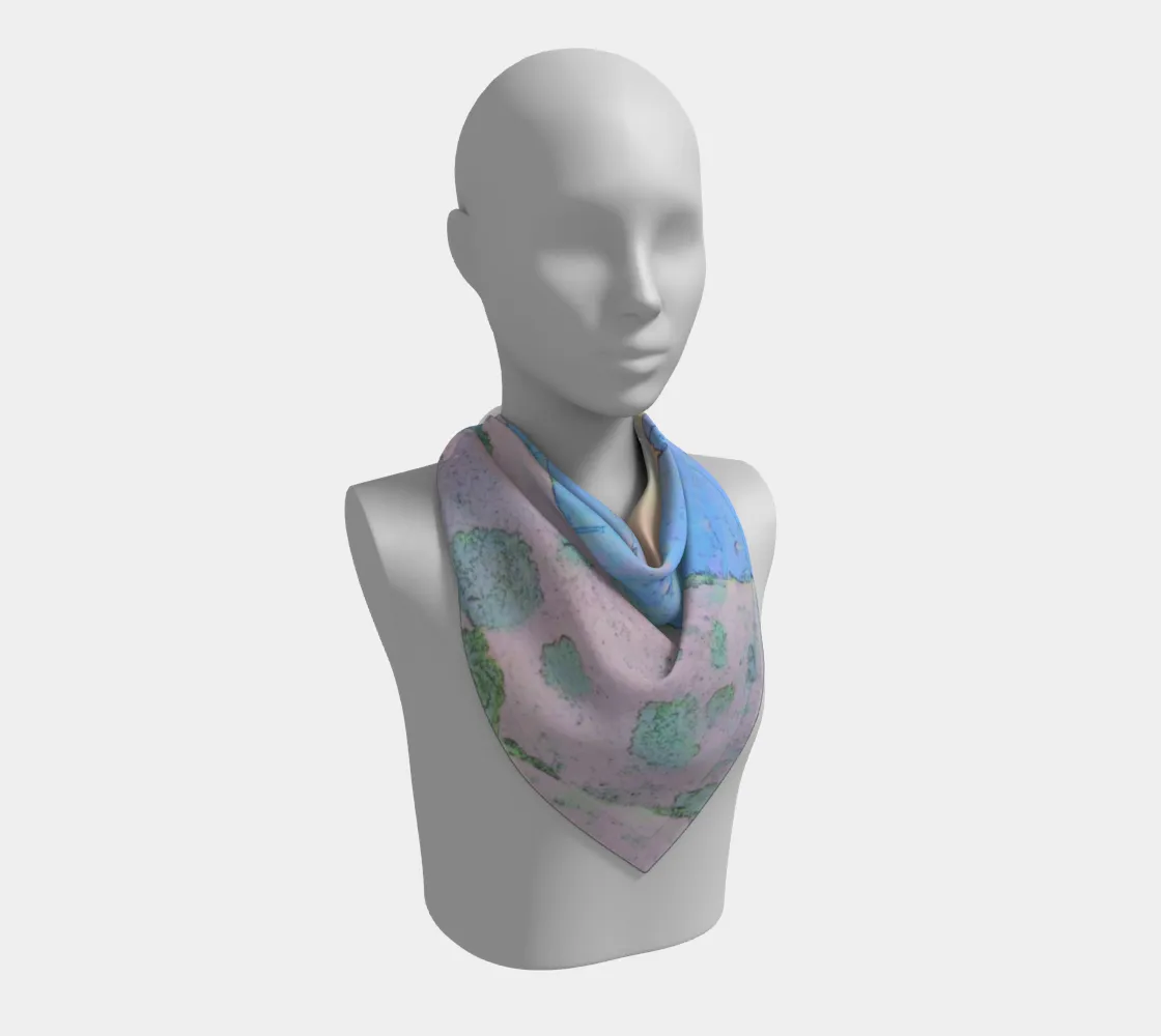 Dusk at the observatory square scarf