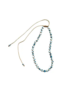 E-HC DESIGNS- Rounded Evil Eye Adjustable Choker