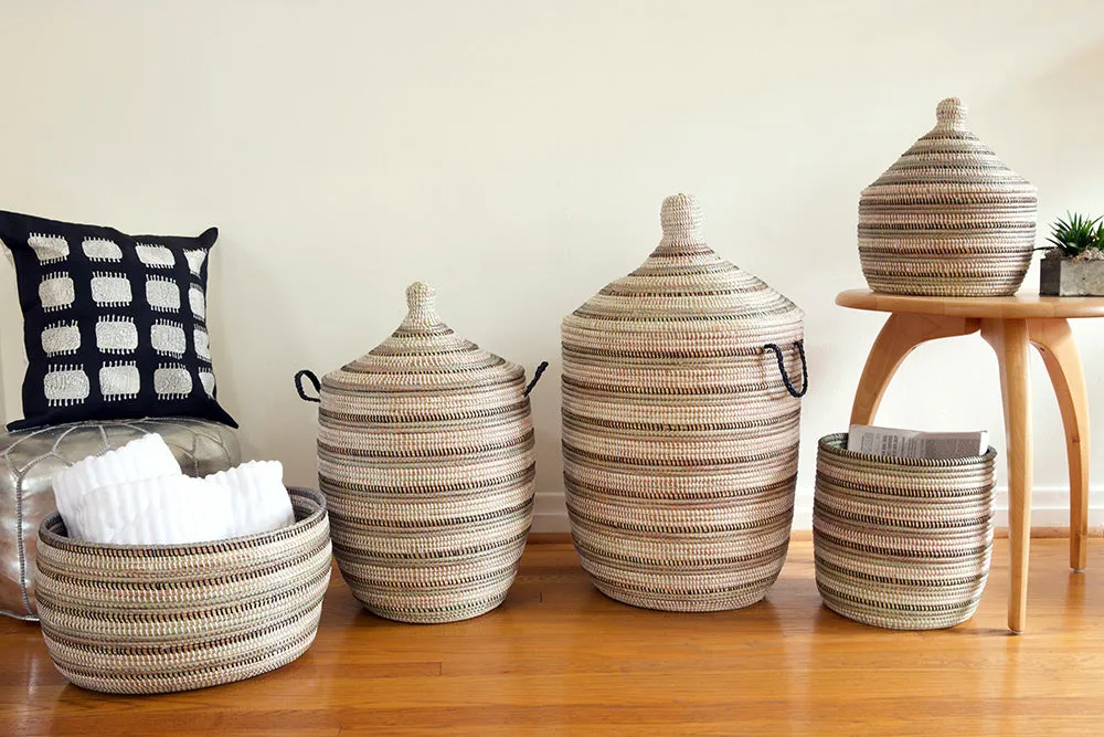 EARTH STRIPED BASKETS 26" (SENEGAL)