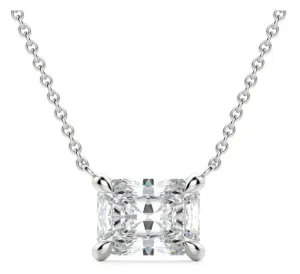 East-West Diamond Necklace set in White Gold