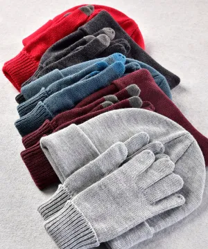 Easy Touchscreen Glove & Hat Set