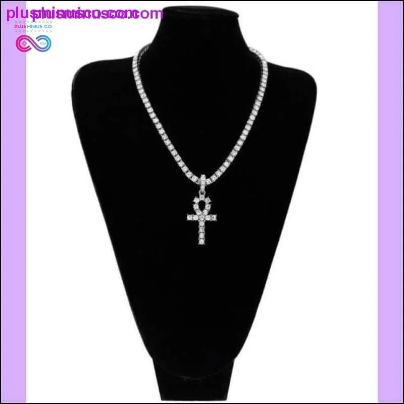 Egyptian Ankh Pendant Necklace Gold & Silver Color