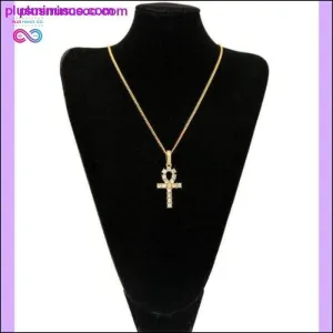 Egyptian Ankh Pendant Necklace Gold & Silver Color