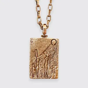 Egyptian Sun Pendant in Sterling Silver