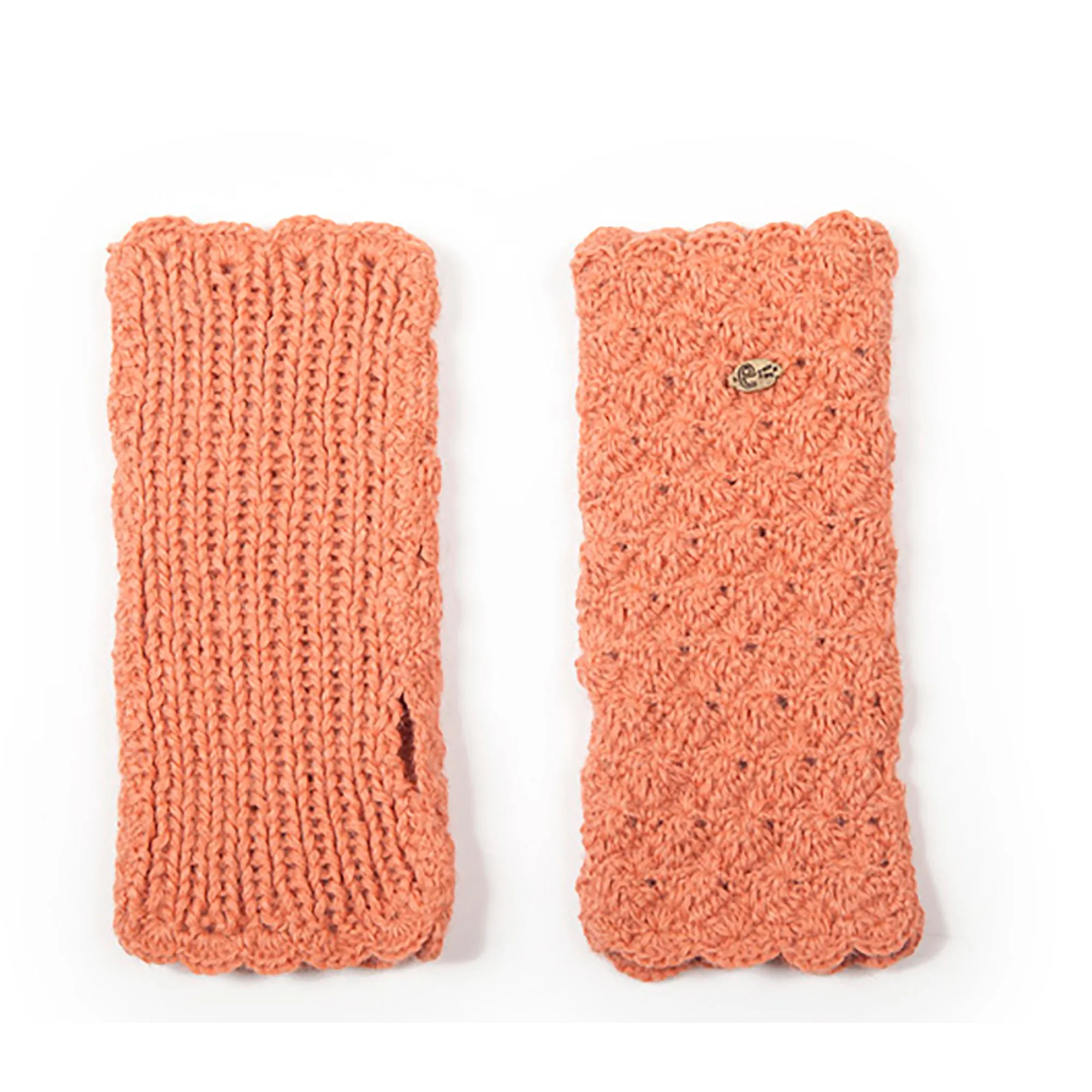Emilime STAR Hand Crochet Alpaca Fingerless Gloves
