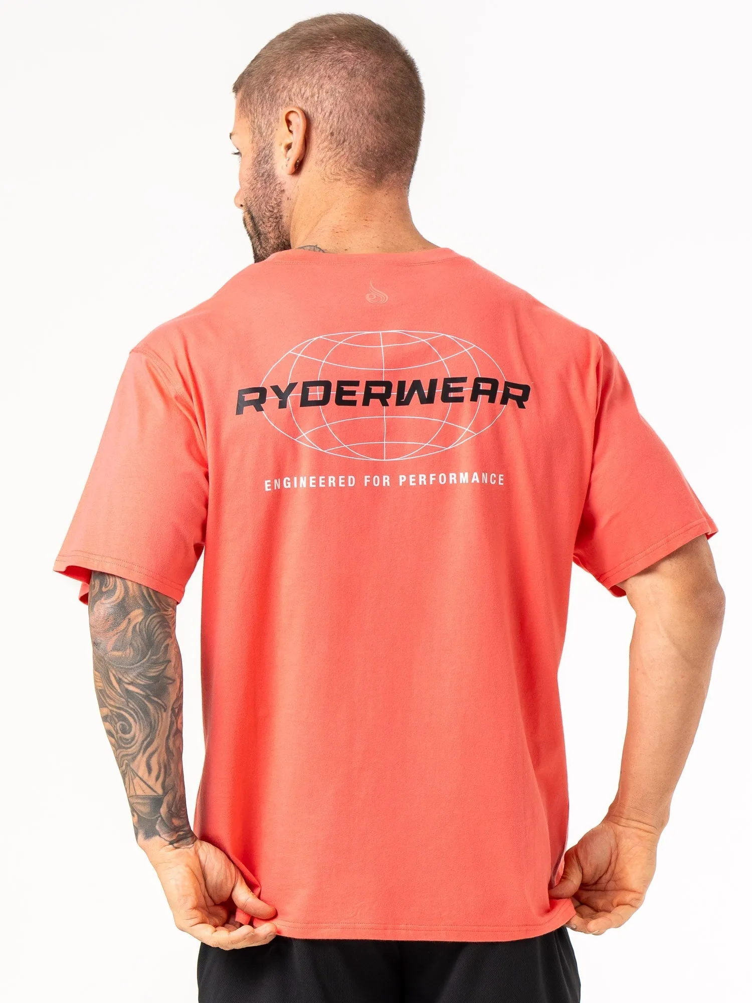 Energy Oversized T-Shirt - Coral