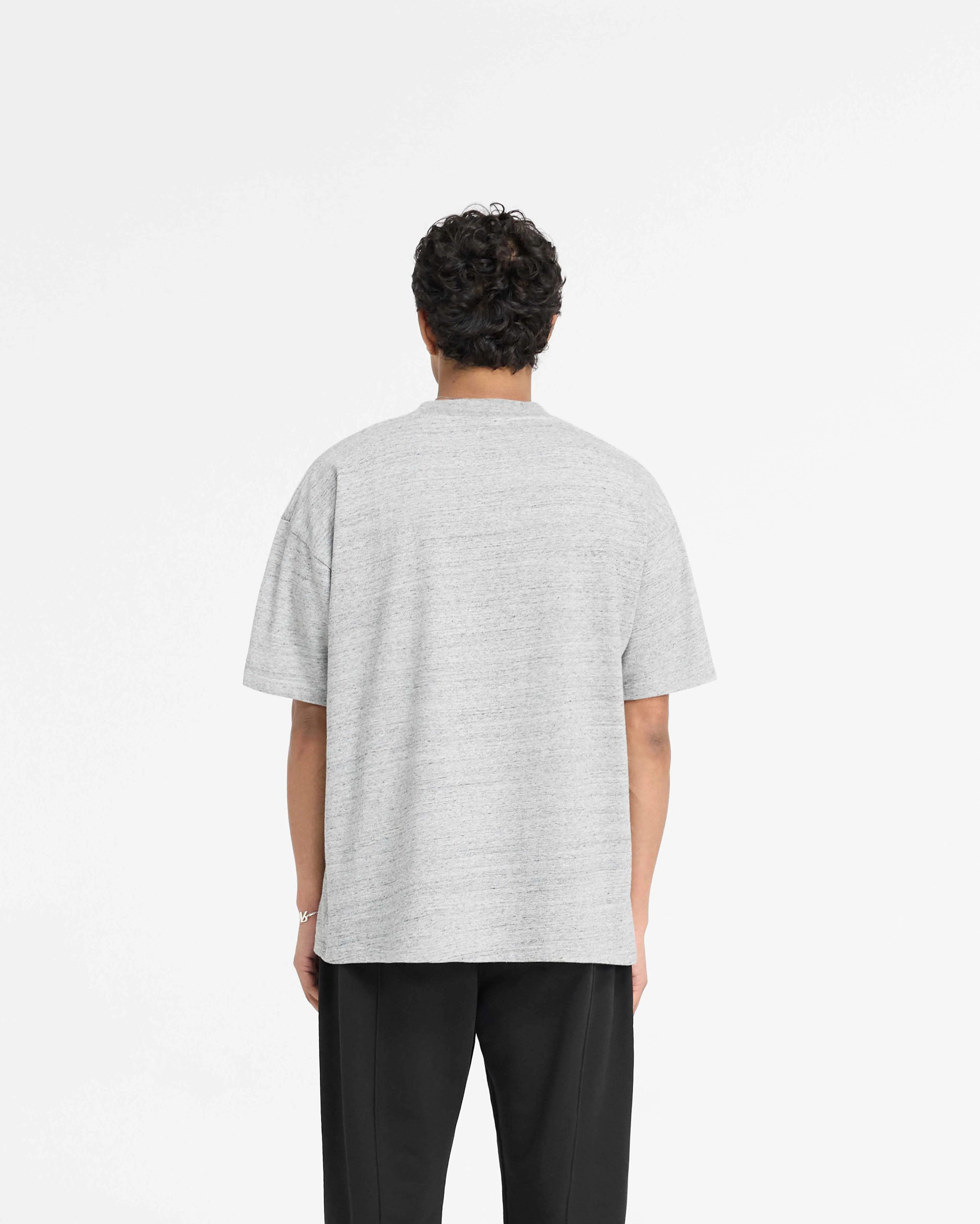 England Applique T-Shirt - Grey Marl