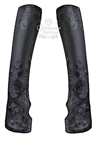 Etched rose gloves